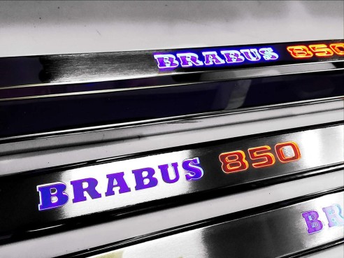 Metallic Brabus 850 LED Illuminated Door Sills for Mercedes-Benz G-Wagon W463