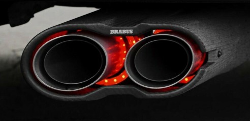 Brabus style exhaust pipes mufflers Rocket Edition for Mercedes-Benz W463A W464 G-Class