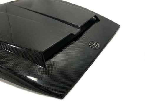 Carbon fiber Brabus hood scoop + badge for Mercedes Benz W463A G-Class G-Wagon