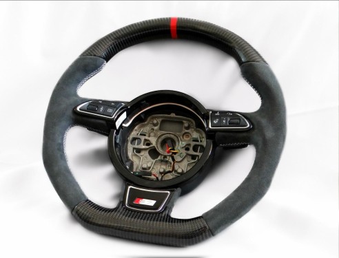 Audi A6 S6 A7 S7 A8 S8 Steering Wheel Carbon Alcantara