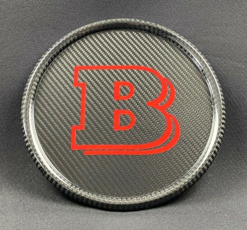 Carbon fiber Brabus front grille badge for Mercedes-Benz G-Wagon G-Class W463a W464