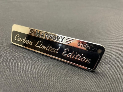 Chrome mansory carbon limited edition badge emblem 1pc