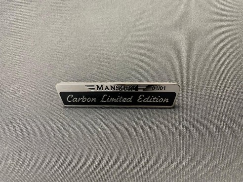 Chrome mansory carbon limited edition badge emblem 1pc