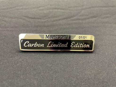 Chrome mansory carbon limited edition badge emblem 1pc