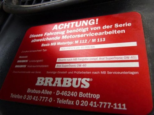 Plate engine for Brabus