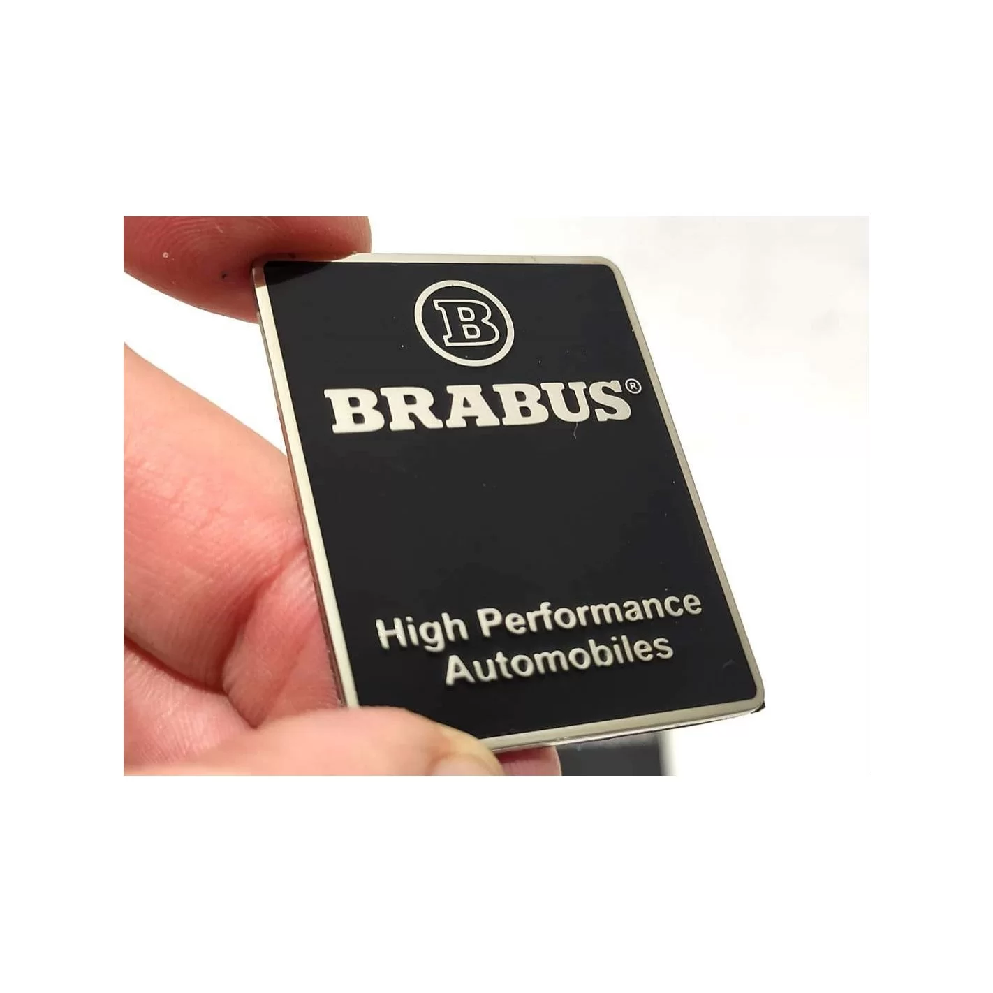 Metallic logo Brabus High Performance for interior pillars for Mercedes-Benz W463A W464 G-Class