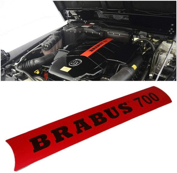 Brabus 700 engine cover red badge emblem sticker for Mercedes-Benz W463