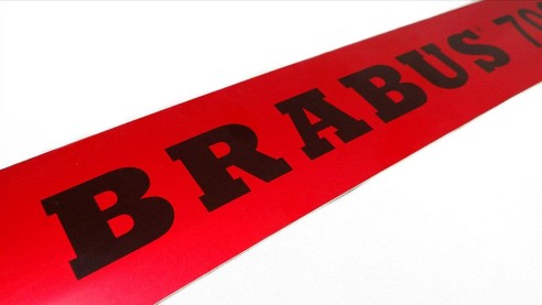 Brabus 700 engine cover red badge emblem sticker for Mercedes-Benz W463