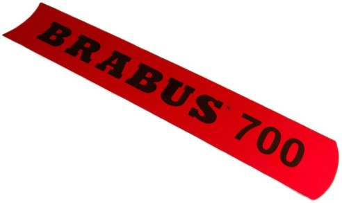 Brabus 700 engine cover red badge emblem sticker for Mercedes-Benz W463