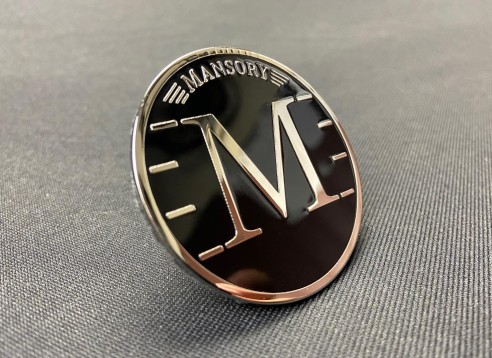 Metallic Mansory style exterior logo badge 58mm