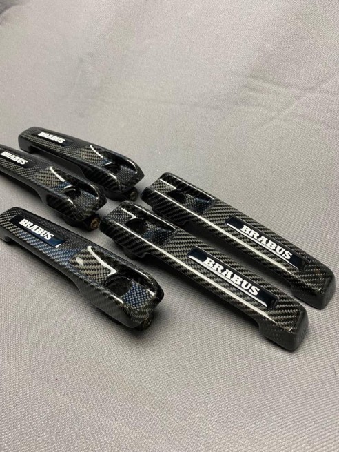 Carbon fiber BRABUS door handles complete for Mercedes-Benz W463A W464 G-Class