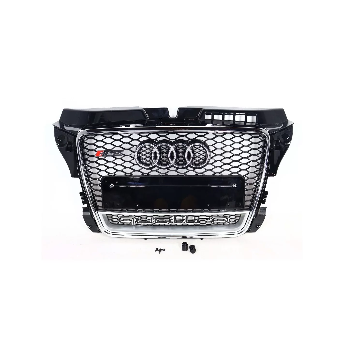 Grille Audi A3 2008-2012, style RS3 chrome QUATTRO