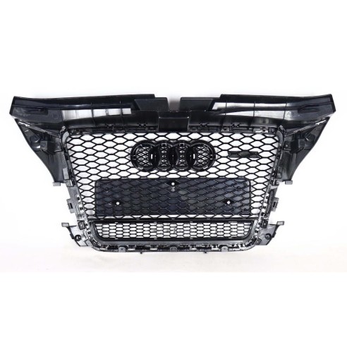 Grille Audi A3 2008-2012, style RS3 chrome QUATTRO