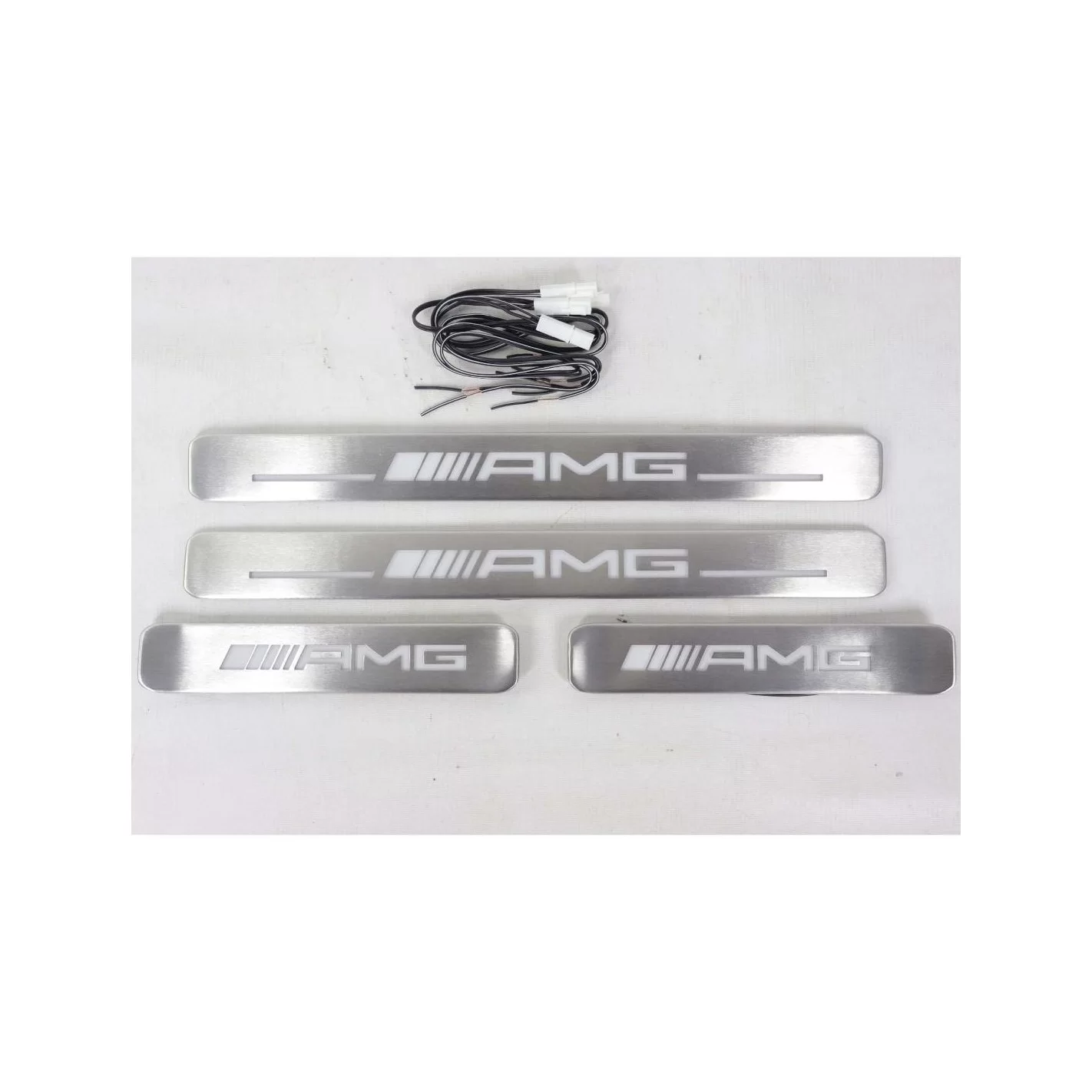 Metallic AMG LED Illuminated door sills for Mercedes-Benz W463A W464 G-Class 4 pcs