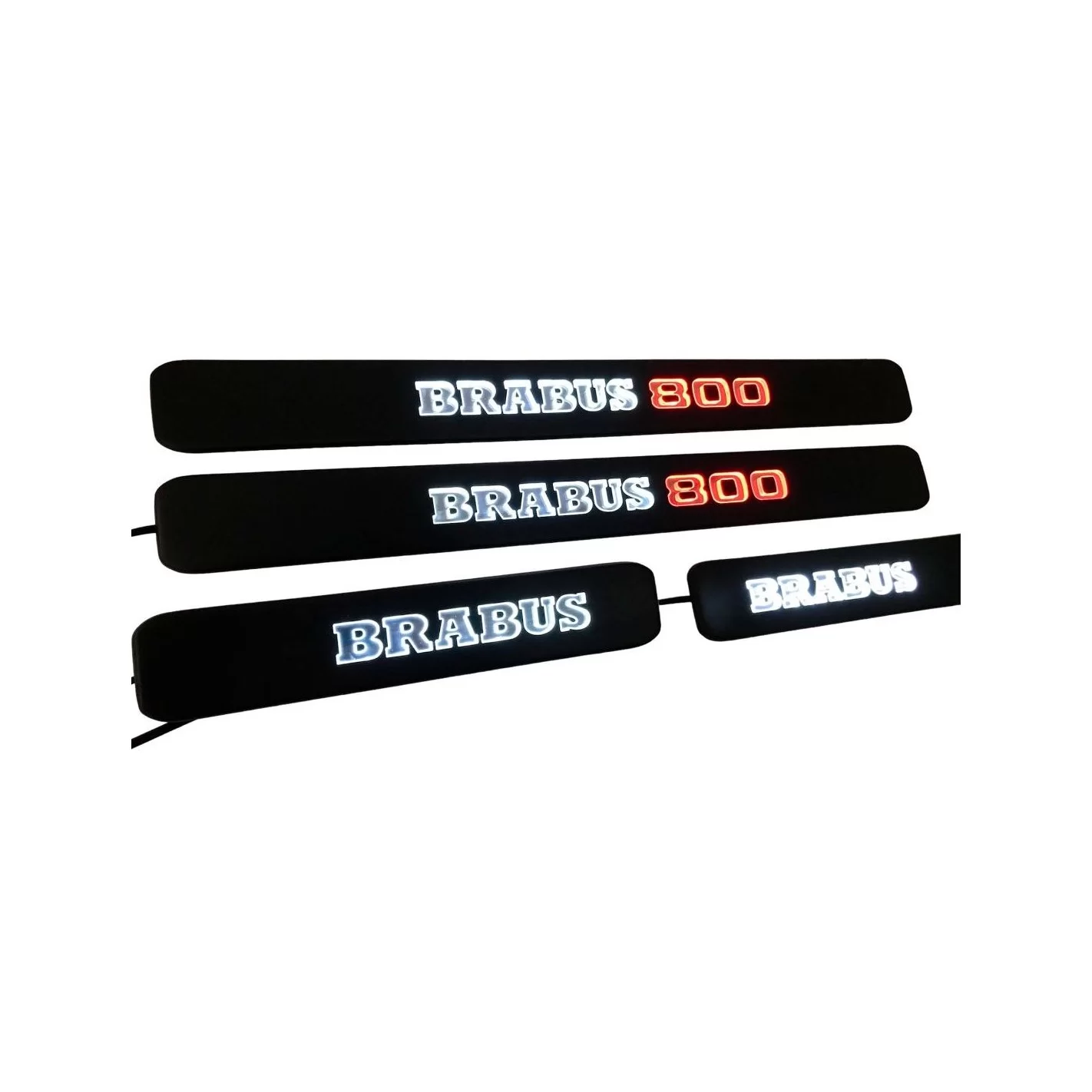 Metallic Brabus 800 LED Illuminated door sills for Mercedes-Benz W463A W464 G-Class