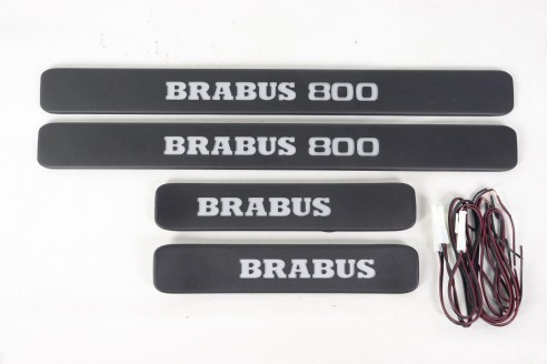 Metallic Brabus 800 LED Illuminated door sills for Mercedes-Benz W463A W464 G-Class