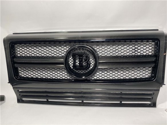 Carbon Fiber Front Brabus Grille complete for Mercedes-Benz G-Wagon W463