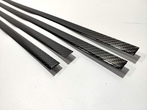 Carbon fiber side mouldings insertions AMG Brabus for 3-door Mercedes-Benz W463 G-Class