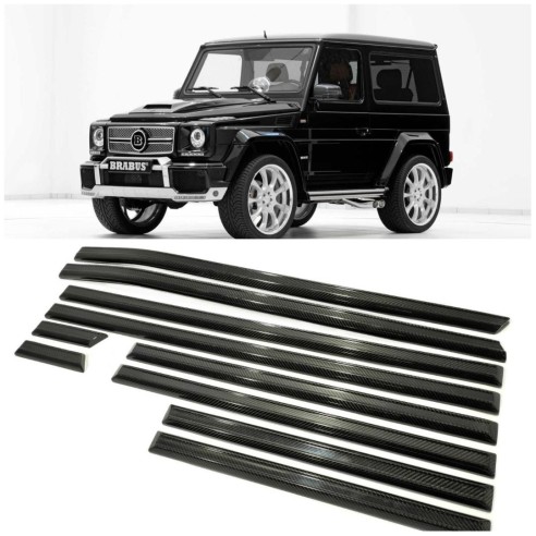  - G Class W463 - Carbon fiber side mouldings for 3-door Mercedes-Benz W463 G-Class - 1 - Carbon fiber side mouldings for 3-door