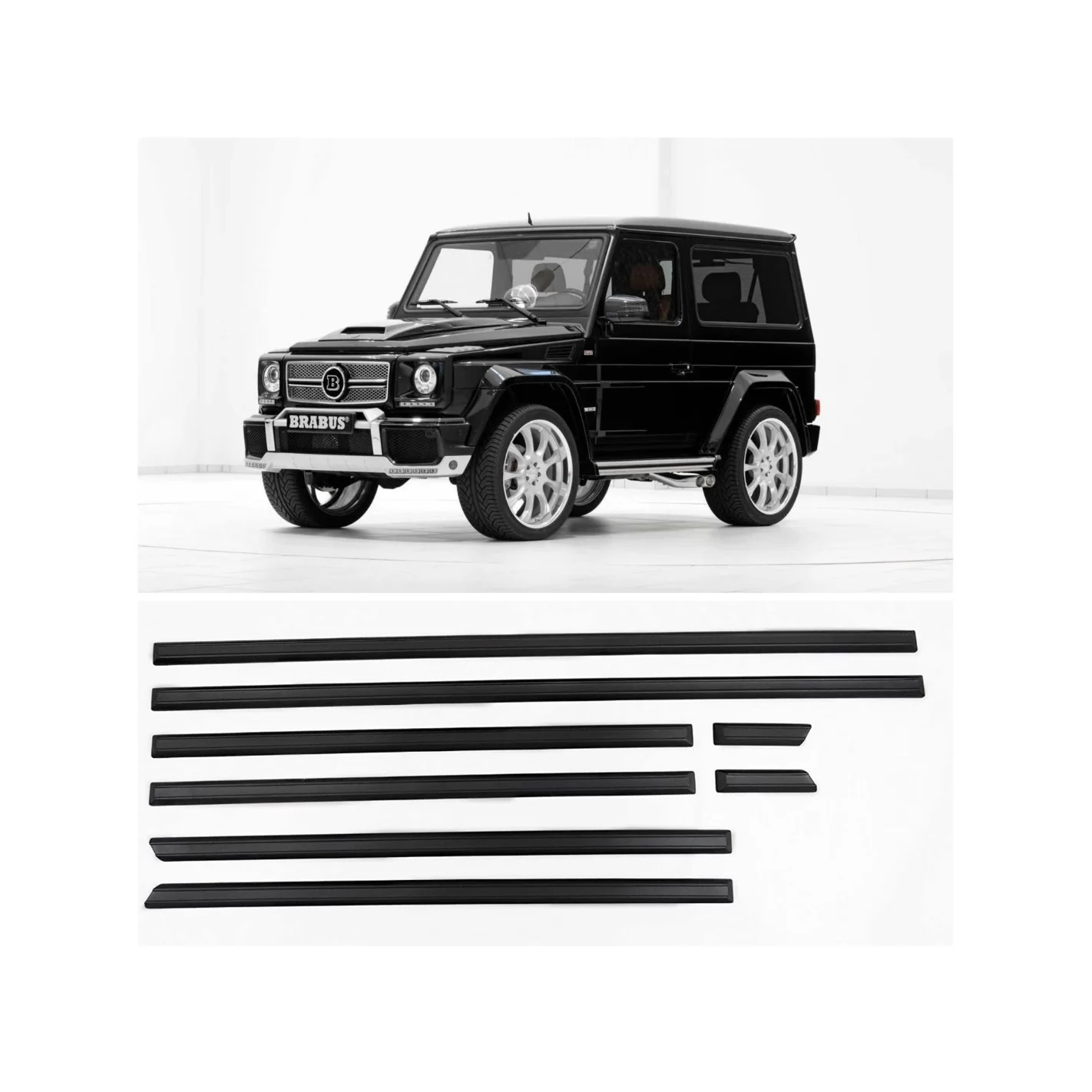  - G Class W463 - Fiberglass side mouldings for 3-door Mercedes-Benz W463 G-Class - 1 - Fiberglass side mouldings for 3-door Mer