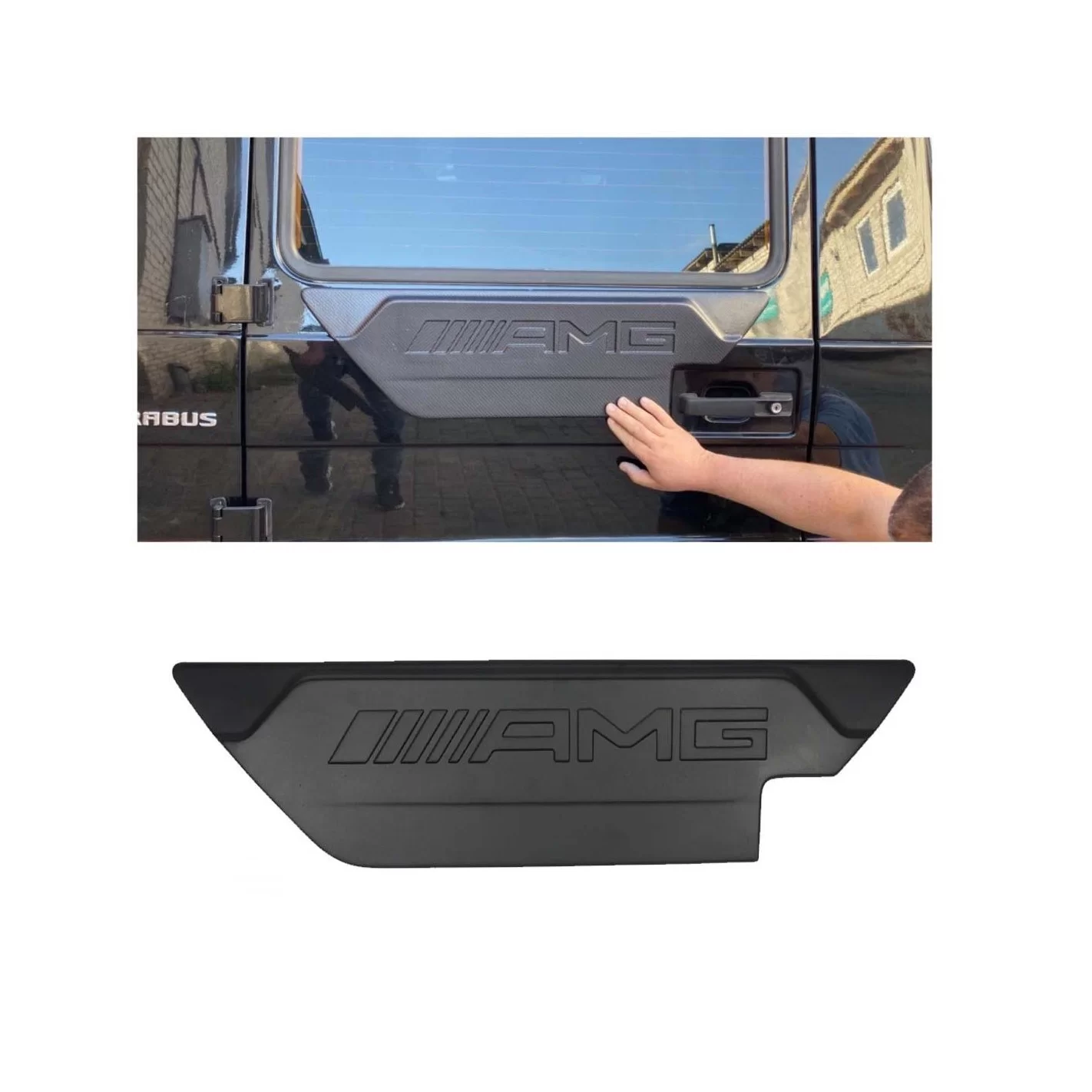 Fiberglass AMG rear door attachment for Mercedes-Benz G-Wagon W463