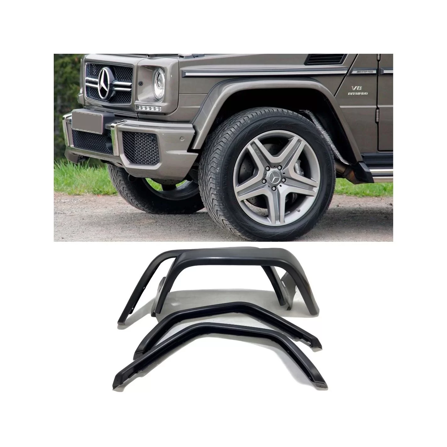 AMG fender flares 12cm for Mercedes-Benz W463 G-Wagon ABS plastic