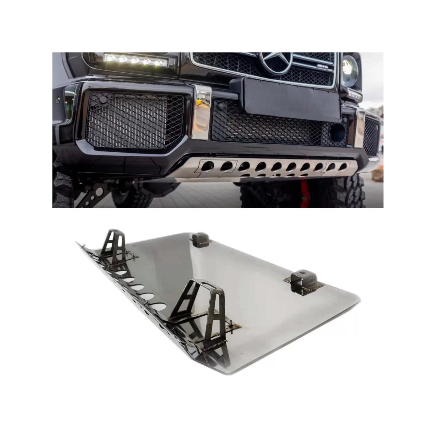 Front stainless steel skid plate for Mercedes-Benz W463 G-Class