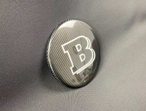 Carbon fiber front grille grey badge emblem logo Brabus for Mercedes-Benz G-Wagon G-Class W463