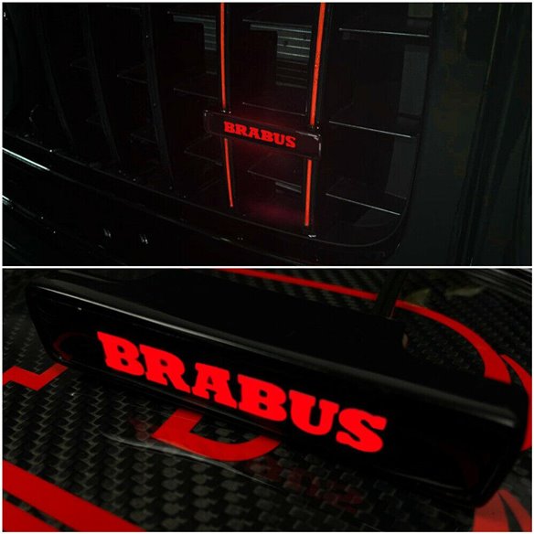 Brabus LED grille red badge emblem logo for Mercedes W463 G Wagon G63 G500 G55 