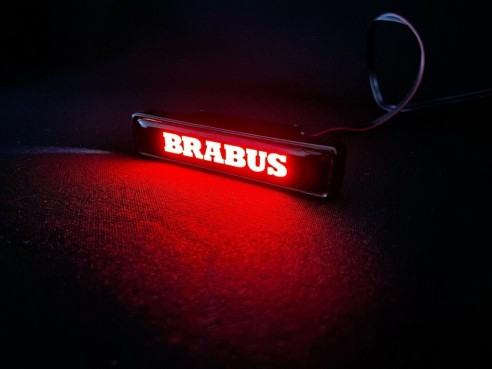 Brabus LED grille red badge emblem logo for Mercedes W463 G Wagon G63 G500 G55 