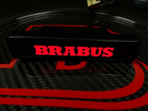 Brabus LED grille red badge emblem logo for Mercedes W463 G Wagon G63 G500 G55 