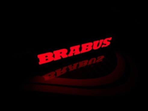 Brabus LED grille red badge emblem logo for Mercedes W463 G Wagon G63 G500 G55 