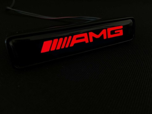 AMG LED grille red badge emblem logo for Mercedes W463 G Wagon  