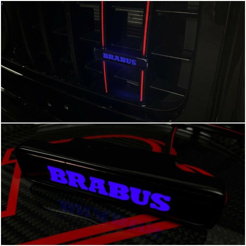 Brabus LED grille blue badge emblem logo for Mercedes W463 G Wagon