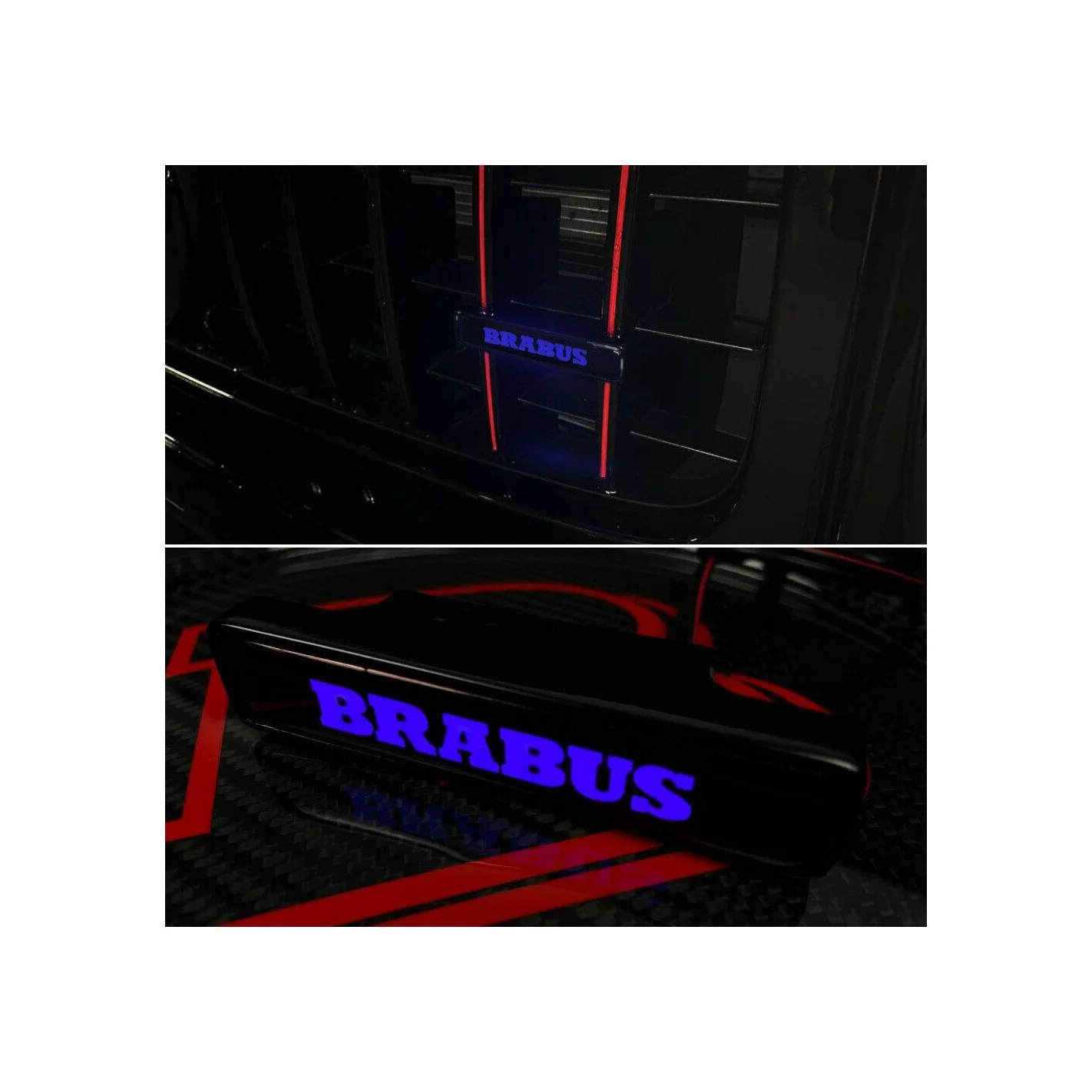 Brabus LED grille blue badge emblem logo for Mercedes W463 G Wagon