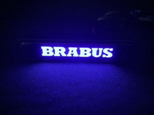 Brabus LED grille blue badge emblem logo for Mercedes W463 G Wagon