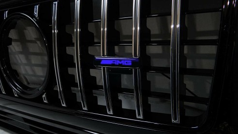 AMG LED grille blue badge emblem logo for Mercedes W463 G Wagon  