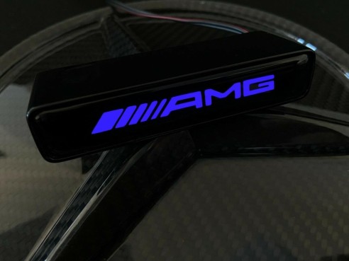 AMG LED grille blue badge emblem logo for Mercedes W463 G Wagon  