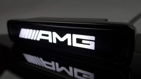 AMG LED grille white badge emblem logo for Mercedes W463 G Wagon  