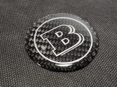 Сarbon fiber Brabus badge emblem logo 53mm for Mercedes W463 G Wagon