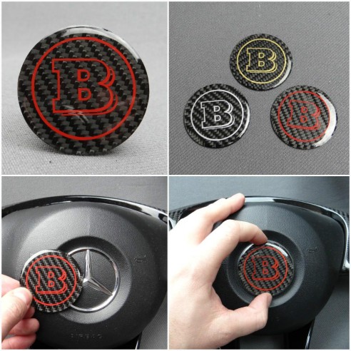 Сarbon fiber Brabus badge emblem logo 53mm for Mercedes W463 G Wagon