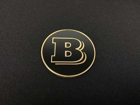 Metallic Brabus 53mm round emblem badge logo for Mercedes W463 G Wagon