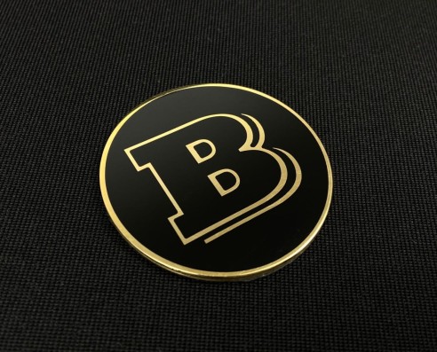 Metallic Brabus 53mm round emblem badge logo for Mercedes W463 G Wagon