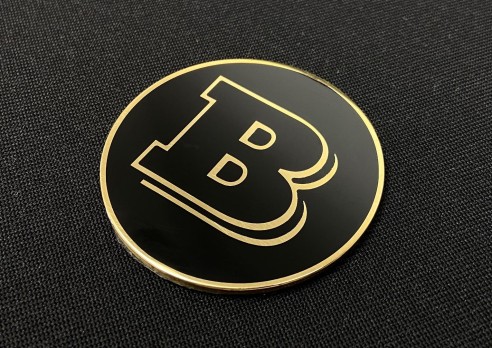 Metallic Brabus 53mm round emblem badge logo for Mercedes W463 G Wagon