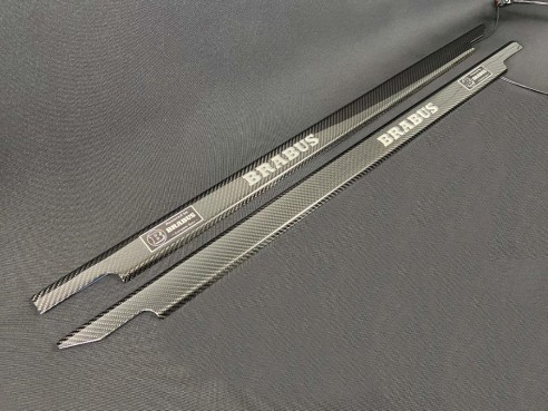 Carbon fiber LED Illuminated Brabus Door Sills 2 pcs for Mercedes-Benz G W463 3-door G-Class