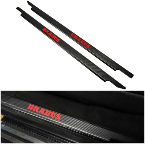 Carbon fiber Brabus Door Sills 2 pcs for Mercedes-Benz W463 3-door G-Class red