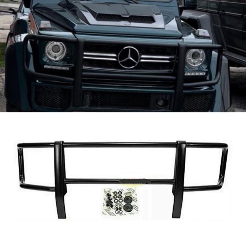 Front bumper guard stainless steel black protection guard for Mercedes-Benz G-Wagon W463