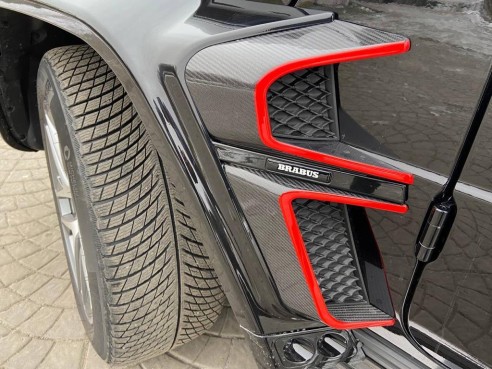 Carbon fiber Brabus Widestar exterior trim body kit set insertions for Mercedes-Benz G-Class W463A