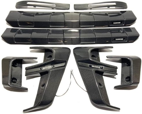 Carbon fiber Brabus Widestar exterior trim body kit set insertions for Mercedes-Benz G-Class W463A