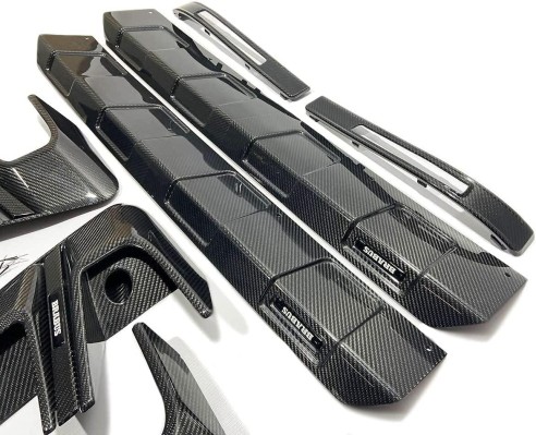 Carbon fiber Brabus Widestar exterior trim body kit set insertions for Mercedes-Benz G-Class W463A